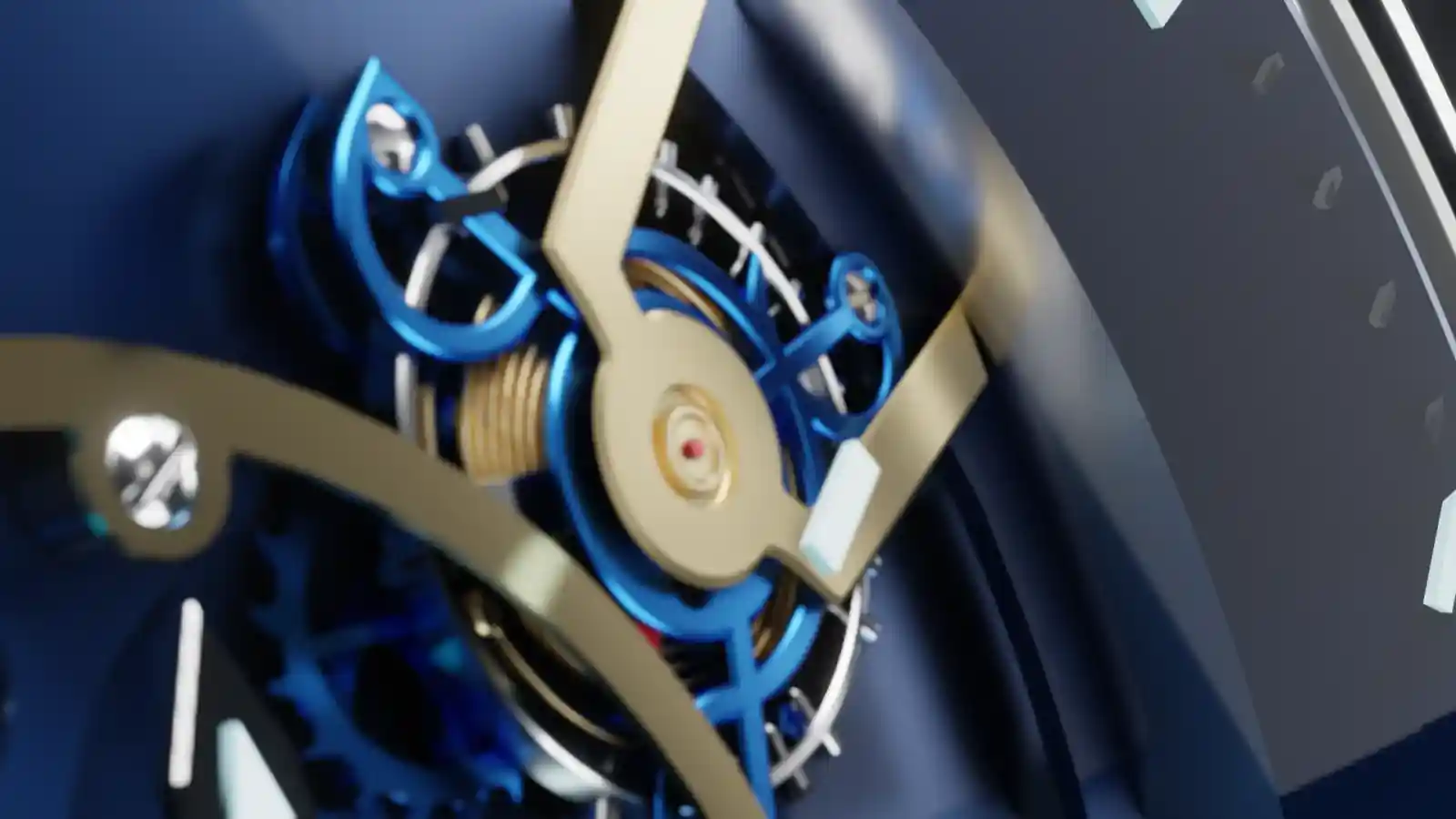 Tourbillon azul bajo el puente de oro